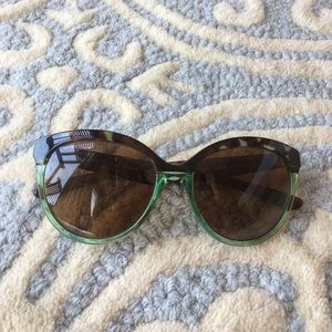 Peppers Tortoise and Green sunglasses